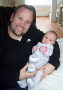 Josh Burns with his daughter Naomi